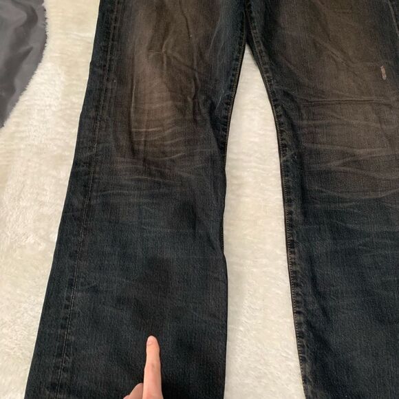 AG Adriano Goldschmied The Protege Slim Straight Dark Jean Size 36x31 Pants - Picture 3 of 8